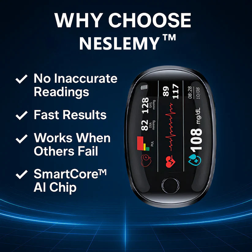 【AI Glucose Guardian】NESLEMY™ Non-Invasive Blood Glucose Meter—99.97% Accuracy