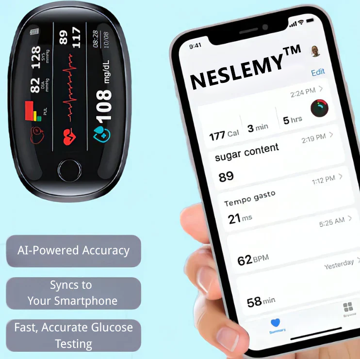 【AI Glucose Guardian】NESLEMY™ Non-Invasive Blood Glucose Meter—99.97% Accuracy