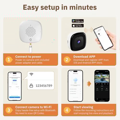 🔥 crystal-clear security camera 🎥 Color Night Vision 🌙 24/7 Recording & Smart Alerts 🚨 Easy Install! 🔒