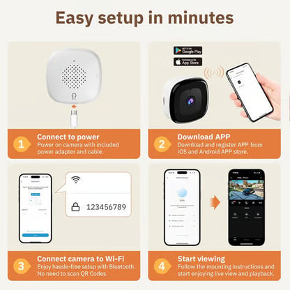 🔥 crystal-clear security camera 🎥 Color Night Vision 🌙 24/7 Recording & Smart Alerts 🚨 Easy Install! 🔒