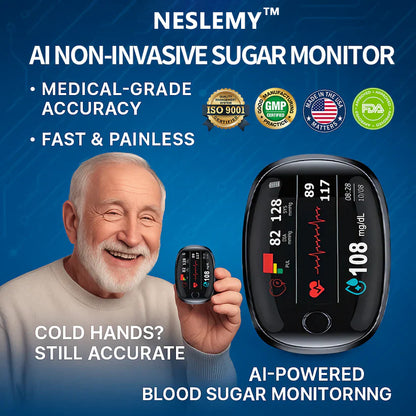 【AI Glucose Guardian】NESLEMY™ Non-Invasive Blood Glucose Meter—99.97% Accuracy